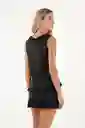 Top Amanecer Negro Talla 02 M