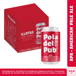 Pola del Pub 4-pack cerveza APA 330 Ml