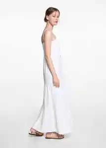 Vestido Sharon 1 Off White Talla 19 Niñas Mango