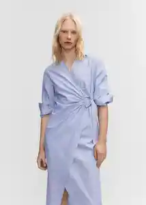 Vestido Rayamil-h Azul Talla S Mujer Mango