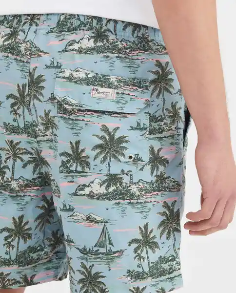Short Palms Swimwear Azul Talla XL Masculino Chevignon