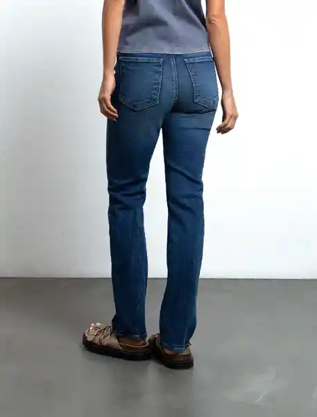 Jean Mujer Azul Índigo Medio Talla 10 493F080 Naf Naf