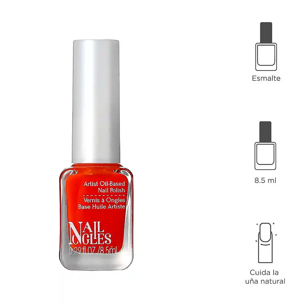 Miniso Esmalte de Uñas a Base de Aceite para Artistas Color Naranja