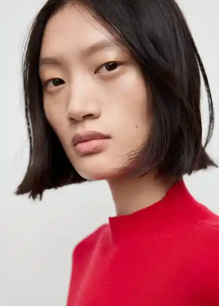 Saco Jersey Hielo Rojo Talla M Mujer Mango