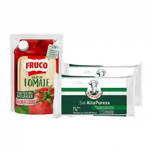 Combo Fruco Salsa de Tomate 100% Natural + Refisal