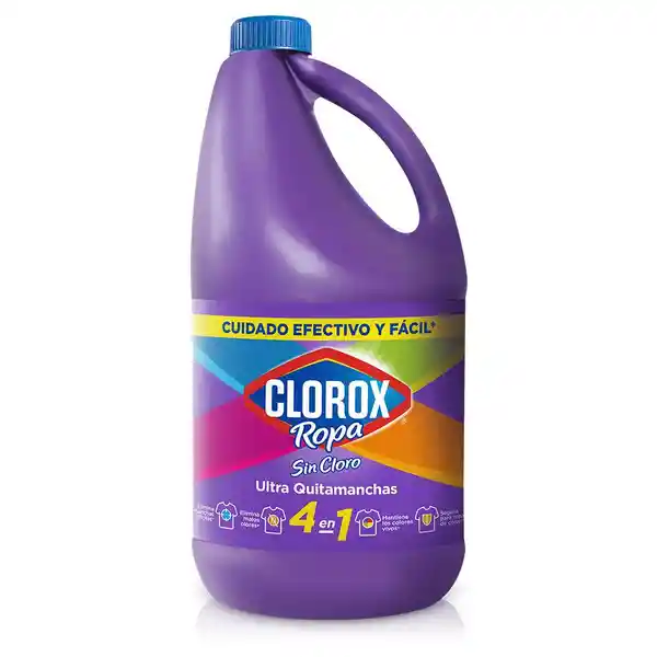 Quitamanchas Sin Cloro Clorox Ropa 4 en 1 de Color 3.8 L