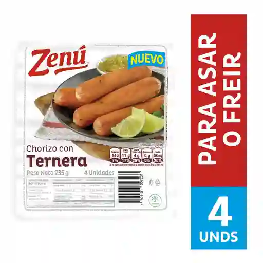 Zenú Chorizo con Ternera