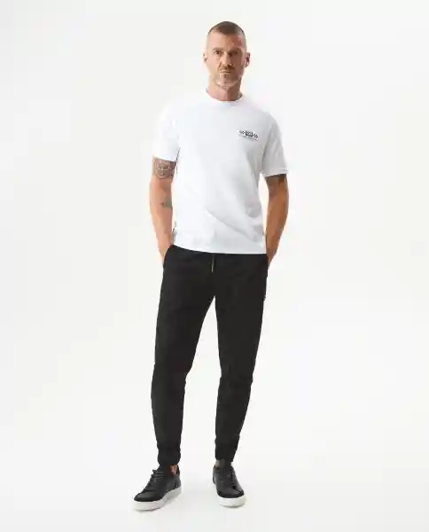Pantalón Racing Sweat Masculino Negro Sombrio Talla 36 Chevignon