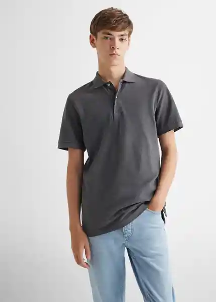 Camisa Polo Side Antracita Talla 22 Mango Teen Boy Mango