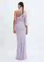 Vestido Amanecer-a Lila Talla S Mujer Mango