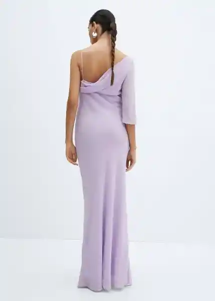 Vestido Amanecer-a Lila Talla S Mujer Mango