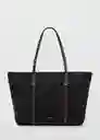 Bolso G Cobalt Negro Talla 99 Mujer Mango