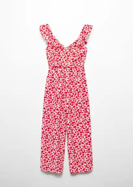 Enterizo Mono Trinidad Rojo Talla XS Mujer Mango