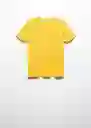 Camiseta Chalacai-X Amarillo Talla 24 Mujer Mango