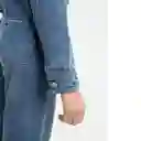 Chaqueta Maia Mujer Azul Indigo Medio Talla S 423E308 Naf Naf