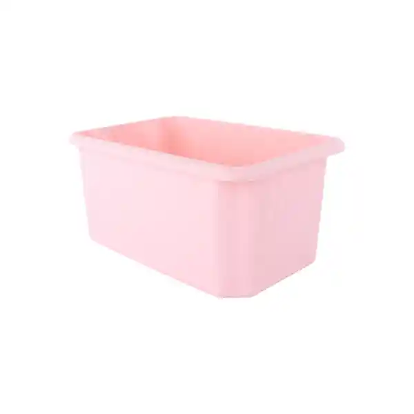 Organizador Plástico Cesta de Almacenamiento Rosa Miniso
