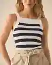 Tejido Azul Marea Alta Medio Talla M 669G200 Esprit