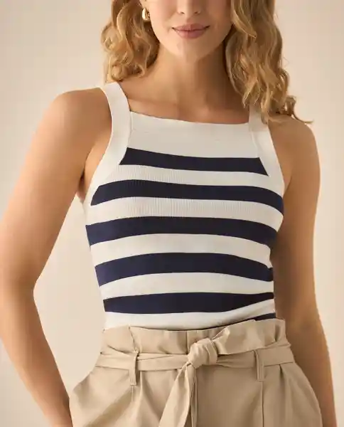 Tejido Azul Marea Alta Medio Talla M 669G200 Esprit