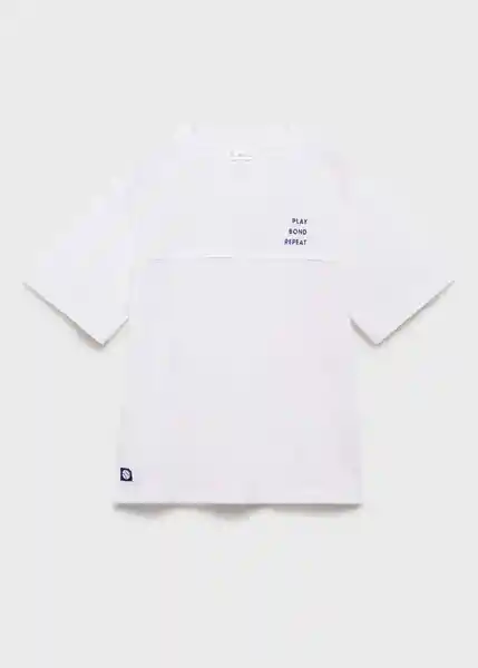 Camiseta Sporty Offwhite Talla 08 Niños Mango