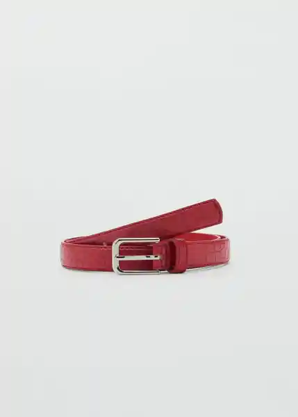 Cinturón Mirta Rojo Talla S Mujer Mango