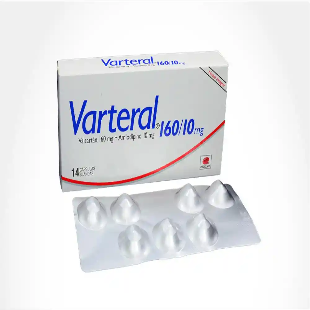 Varteral 160/10Mg Caja x 14 Cápsulas Blandas