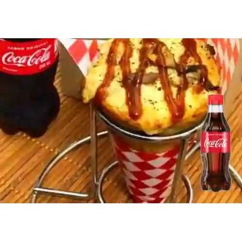 Combo Kono de Pizza Pollo BBQ + Coca-cola 250Ml