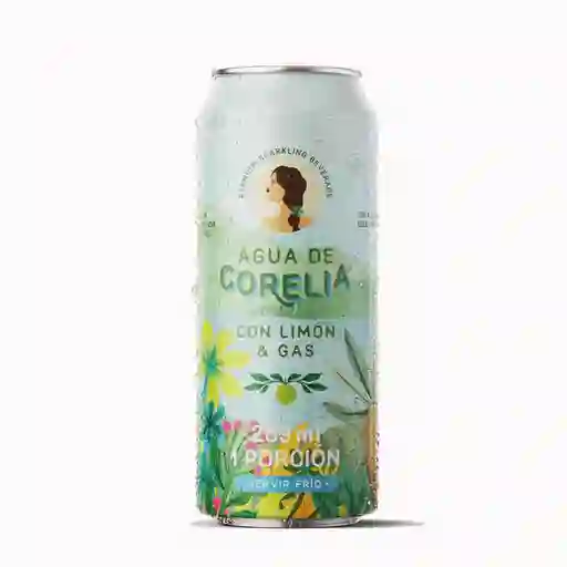 Corelia Agua Premium Sparklingjuice Gas Sabor Limón