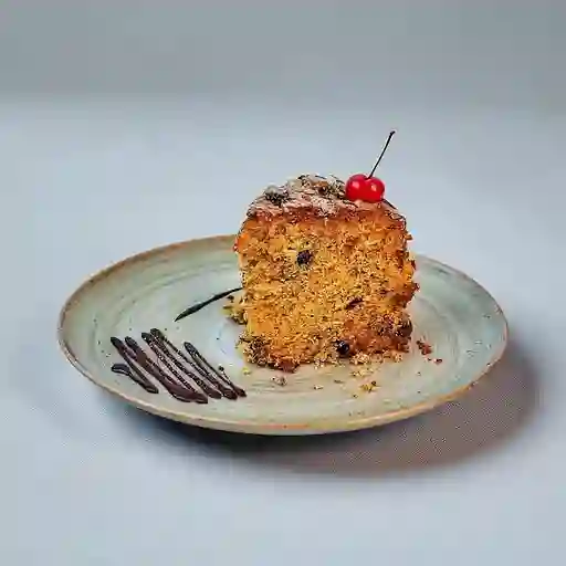 Porción de budín inglés