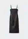 Vestido Gilda Negro Talla L Mujer Mango