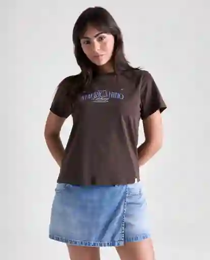 Camiseta Mujer Café Talla M 609G090_CAF171044 Americanino