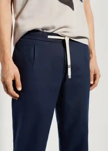 Pantalón Romelino Navy Talla 40 Hombre Mango