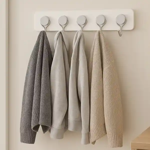 Gancho Adhesivo de Riel Serie Gris Miniso