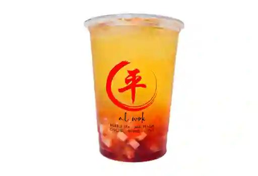 Bubble Tea de Fresa y Lychee 22 Oz