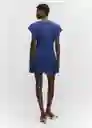 Vestido Niza Azul Talla S Mujer Mango