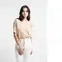  Saco Tejido Hortencia Beige Goma Medio Talla M Naf-Naf 