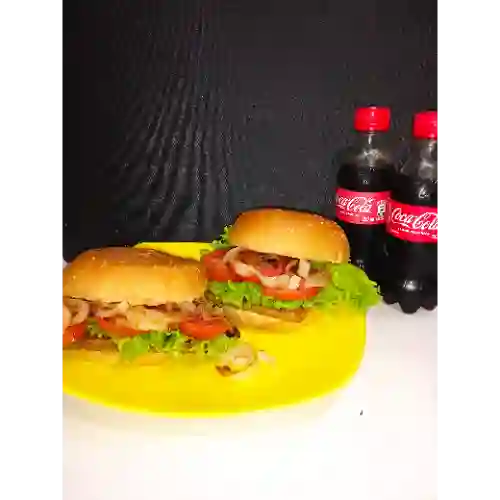 Dos Hamburguesas, Dos Gaseosas 250ml