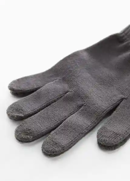 Guantes Touch Gris Talla 99 Hombre Mango