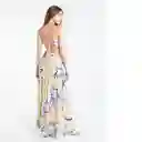  Vestido Verdu Mujer Amarillo Luminoso Claro Talla L Naf-Naf 
