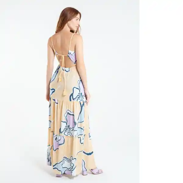 Vestido Verdu Mujer Amarillo Luminoso Claro Talla L Naf-Naf 