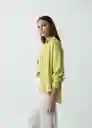 Camisa Coral Mujer Verde Tilo Medio T L 012G377 Naf Naf