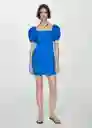 Vestido Garci Azul Talla 25 Mujer Mango