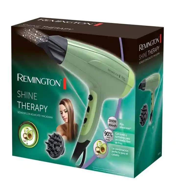 Remington Secador Shine Therapy Aguacate con Macadamia 