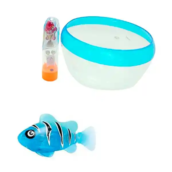 Faroplay Juguete Nano Fish Conjunto Pez Red y Pecera