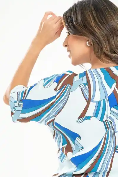 Blusa Asphen Color Azul Masmelo Talla XL Ragged