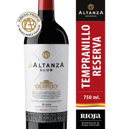 Vino Tinto Club Reserva LEALTANZA MARCA EXCLUSIVA 750 ml