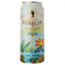 Corelia Agua Con Gas Sabor a Naranja