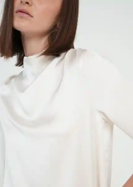 Camisa Calista Mujer Crudo Novia Claro Talla M 519g345 Naf Naf