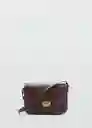 Bolso M Lyrata Chocolate Mujer Mango