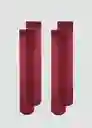 Calcetines Light Burdeos Talla 99 Mujer Mango