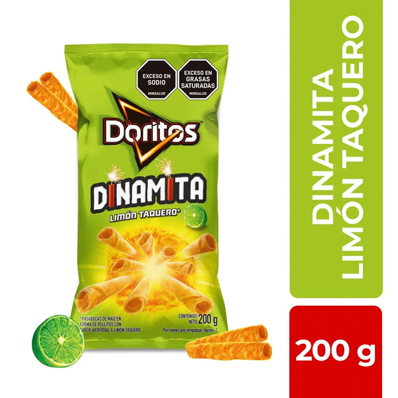 Doritos Snack Dinamita Limon Taquero 200 g